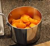 Apricots, stewed with sugar