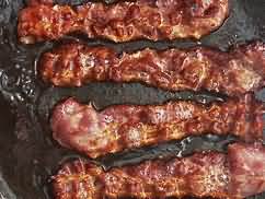 Bacon rashers, back, dry-fried