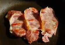 Bacon rashers, back, smoked, grilled