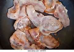Bacon rashers, back, sweetcure, grilled