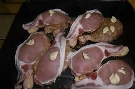 Bacon rashers, middle, raw