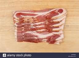 Bacon rashers, streaky, raw