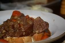 Beef bourguignon, homemade