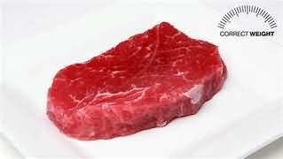 Beef, fillet steak, from steakhouse, lean and fat