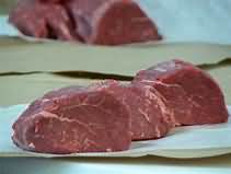 Beef, fillet steak, from steakhouse, lean