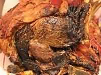 Beef, fore-rib rib-roast, roasted, lean and fat