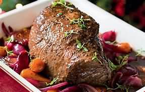 Beef, silverside, pot-roasted, lean