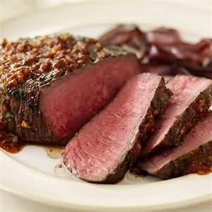 Beef, sirloin steak, grilled well-done, lean