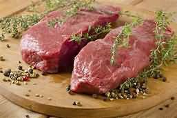 Beef, sirloin steak, raw, lean