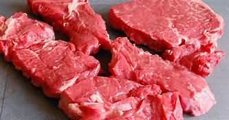 Beef, stewing steak, raw, lean