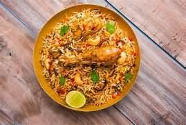 Biryani, chicken, takeaway