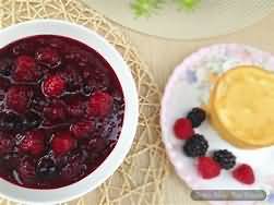 Blackberries, stewed with sugar