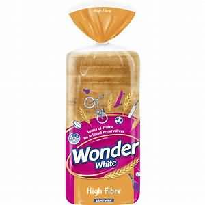 Bread, white, 'with added fibre'