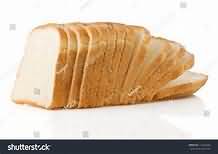 Bread, white, sliced
