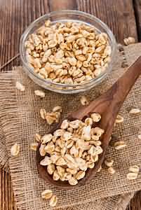 Breakfast cereal, puffed wheat, unfortified