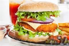 Burger, cheeseburger, takeaway