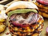 Burger, chicken turkey, coated, retail, grilled