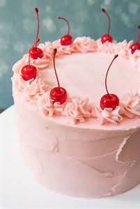 Cake, cherry, homemade