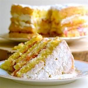 Cake, sponge, fatless, homemade