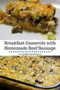Casserole, sausage, homemade
