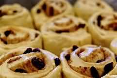 Chelsea buns, homemade