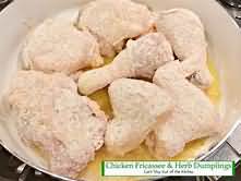 Chicken fricassee, homemade