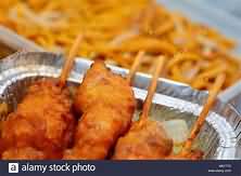 Chicken satay, takeaway