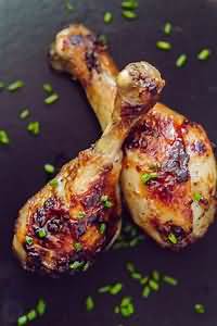 Chicken, drumsticks, casseroled, meat and skin
