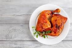 Chicken, leg quarter, raw, meat and skin