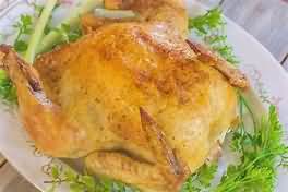 Chicken, whole, roasted, meat and skin