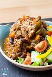 Chilli con carne, retail, reheated
