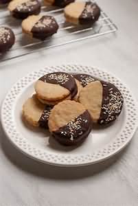 Chocolate covered caramel and biscuit fingers