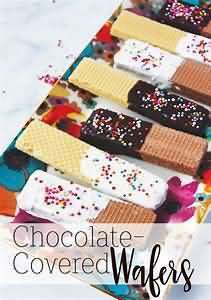 Chocolate covered wafer biscuit