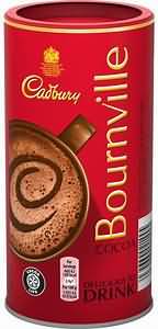 Cocoa powder, made up with semi-skimmed milk