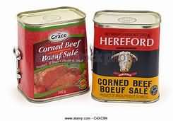 Corned beef, canned