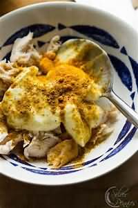Coronation chicken, homemade
