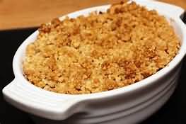 Crumble, apple, homemade