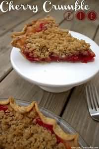 Crumble, with pie filling, homemade