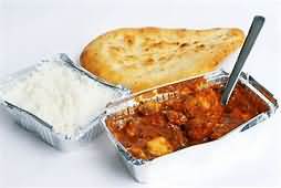 Curry, Prawn madras, takeaway
