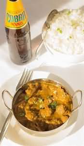 Curry, beef, reduced fat, homemade
