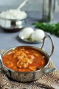 Curry, prawn, takeaway