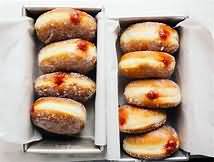 Doughnuts, with jam