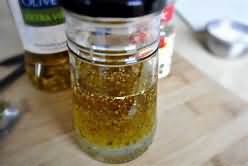 Dressing, oil and lemon, homemade