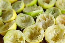 Grapefruit, flesh only, raw, weighed with peel and pips