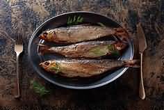 Herring, flesh only, grilled