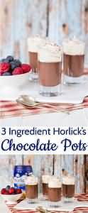 Horlicks powder, made up with skimmed milk