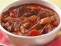 Hot pot, lamb beef with potatoes, retail, reheated