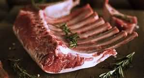 Lamb, New Zealand, leg, whole, chilled, roasted, lean