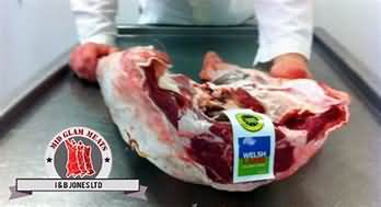 Lamb, New Zealand, leg, whole, frozen, roasted, lean