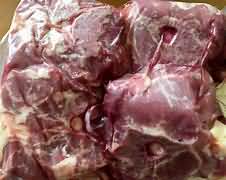 Lamb, best end neck cutlets, grilled, lean and fat